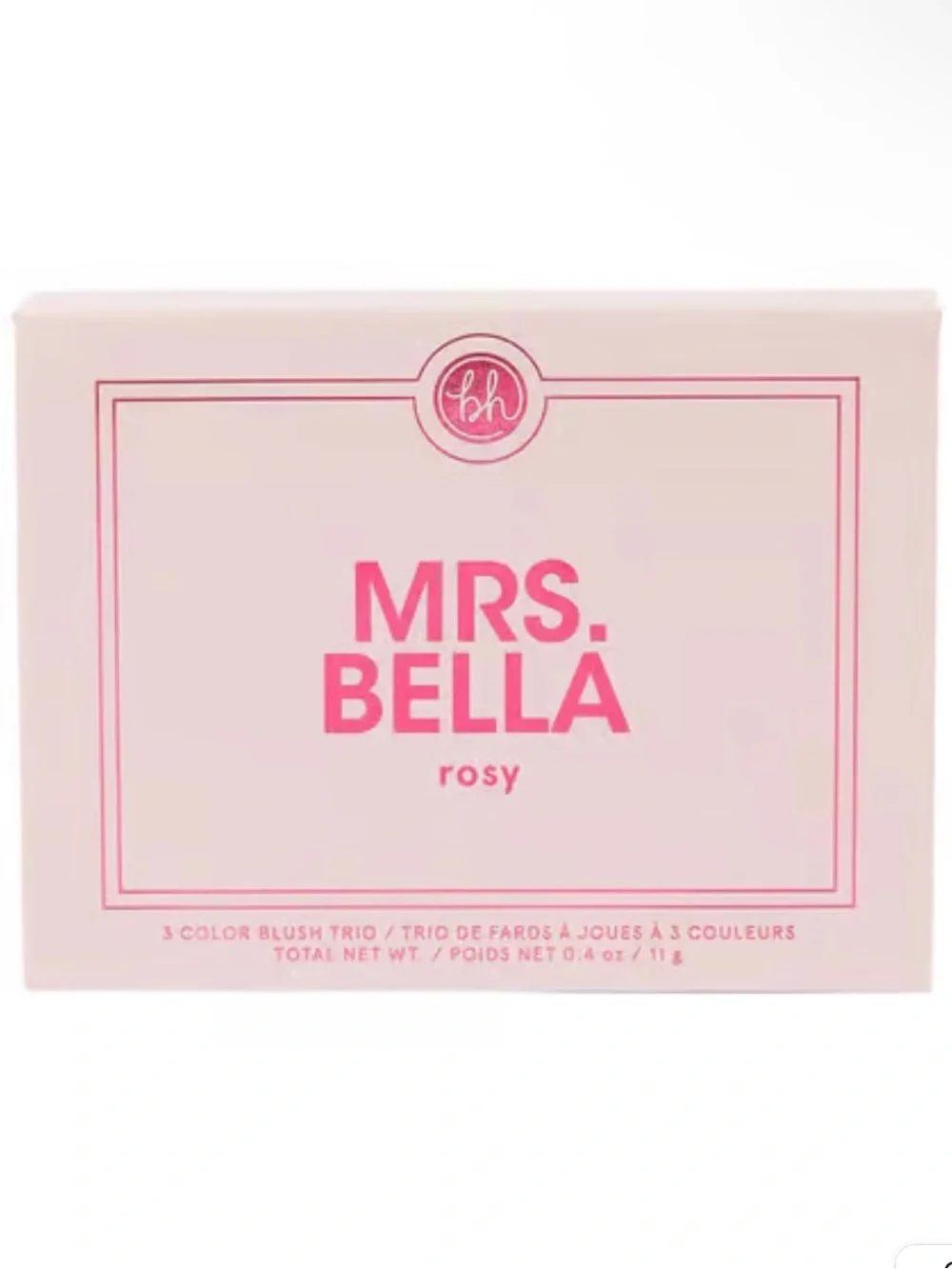 BH Cosmetics Mrs. Bella Rosy Blush Trio - Light Pink